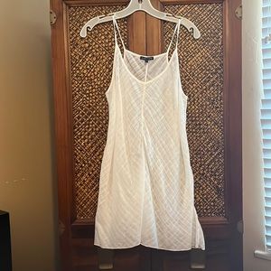 White linen, Eileen, Fisher, spaghetti strap top